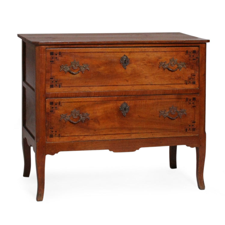 French Walnut Commode “Sauteuse” End of XVIII