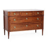 Louis XVI Commode with White Marble Top