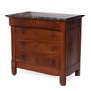 Empire Walnut Commode with Marble Top