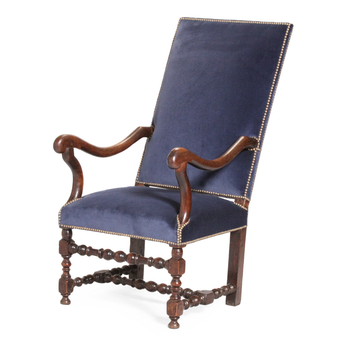 Louis XIV Walnut Armchair