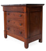 Empire Walnut Commode with Marble Top