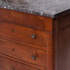Empire Walnut Commode with Marble Top