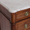 Louis XVI Commode with White Marble Top
